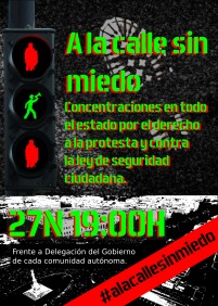 MarchasDignidad-27N-Madrid-LeyMordaza-DelegacionGobierno